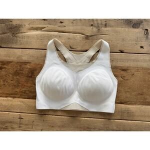 SOMA SPORT Optic White SMALL Bliss Breathe Racerback Sports Bra